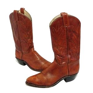 Double H pointy toe cowboy boots